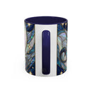 Sapphire Lion Stained Glass Style Mug