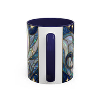 Sapphire Lion Stained Glass Style Mug