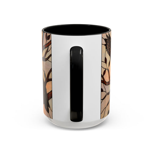 Dusk Owl Stained Glass Style Mug