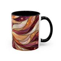 Rose Glow Hummingbird Stained Glass Style Mug