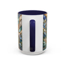 Blue Glow Great Pyrenees Stained Glass Style Mug