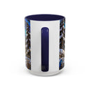 Aurora Lake Wolf Stained Glass Style Mug