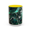 Teal Green Stained Glass Style Mug
