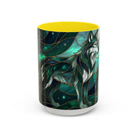 Teal Green Stained Glass Style Mug