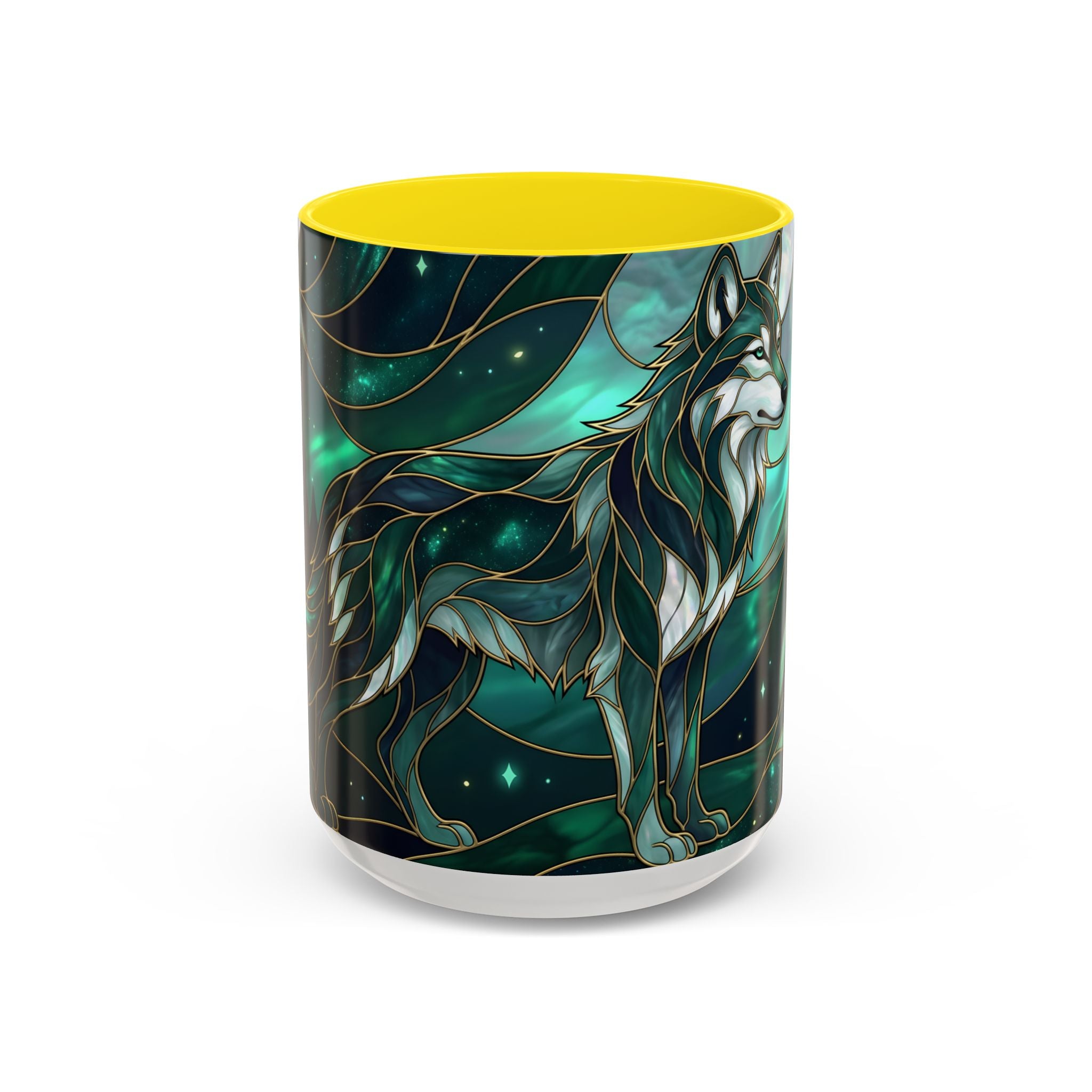 Teal Green Stained Glass Style Mug
