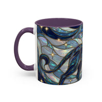 Sapphire Lion Stained Glass Style Mug