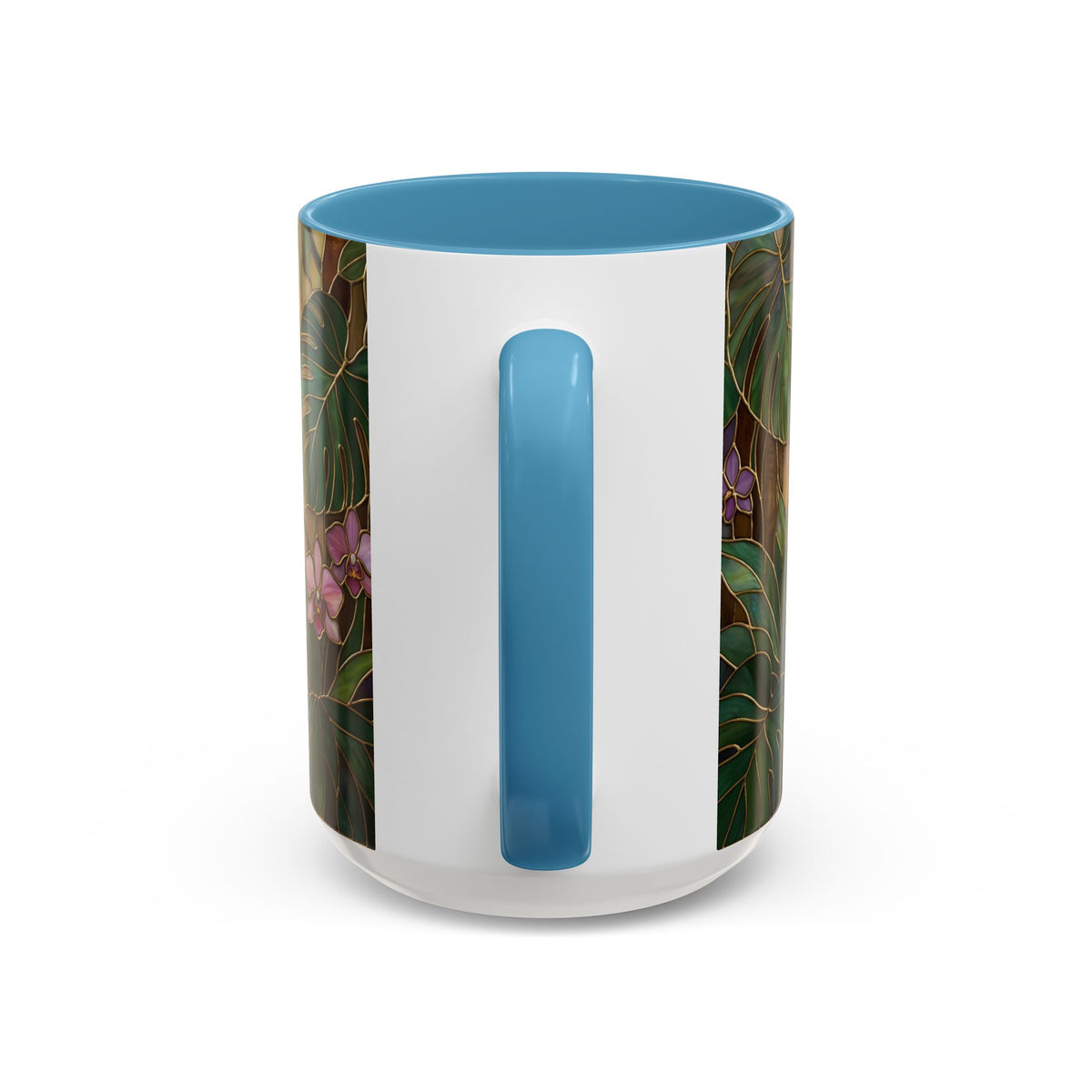 Tropical Hummingbird Stained Glass Style Mug