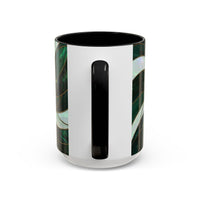 Jade Wolf Stained Glass Style Mug