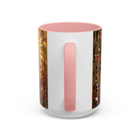 Sakura Peacock Stained Glass Style Mug