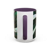 Jade Wolf Stained Glass Style Mug