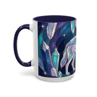 Crystal Wolf Stained Glass Style Mug