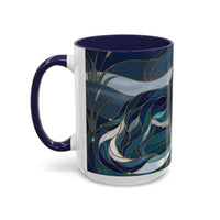 River Moon Wolf Stained Glass Style Mug