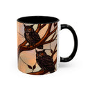 Dusk Owl Stained Glass Style Mug