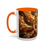 Amber Tiger Stained Glass Style Mug