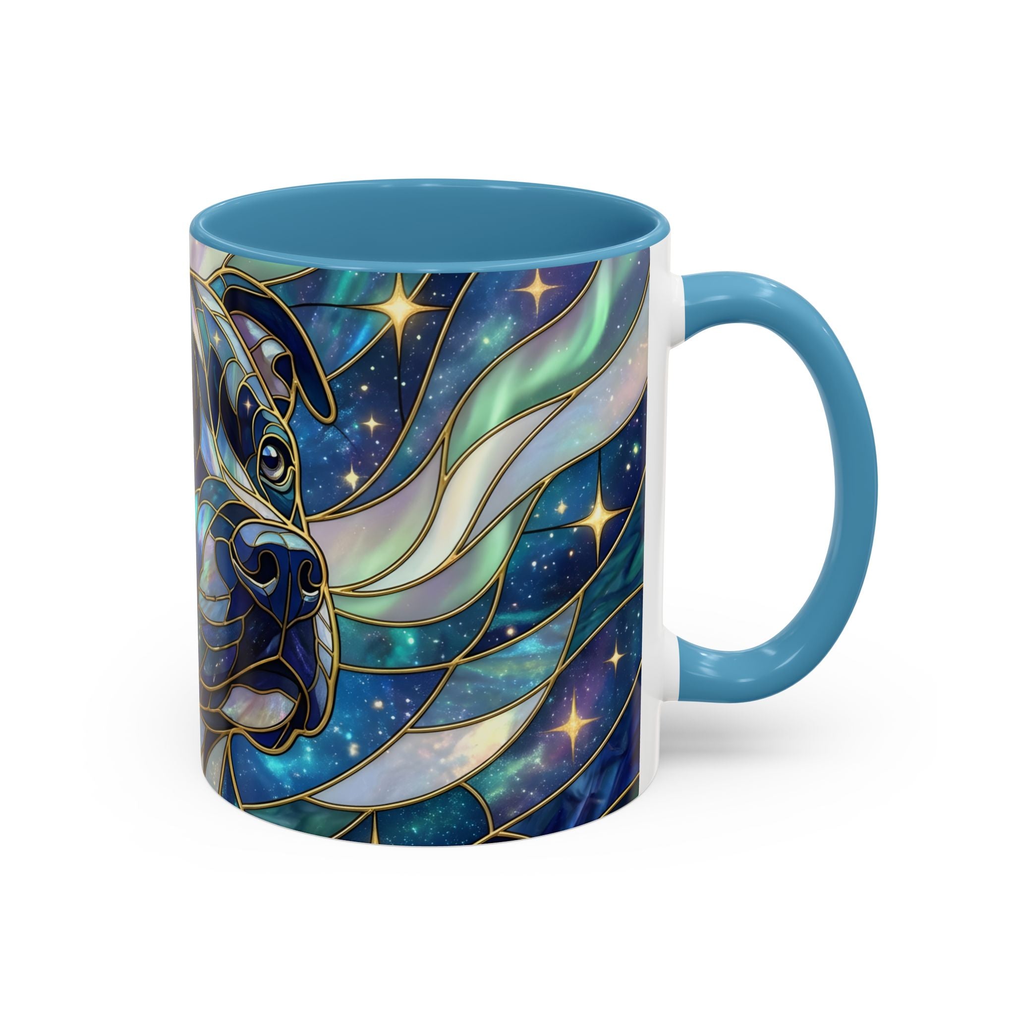 Celestial Staffy Stained Glass Style Mug