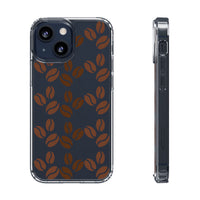 Coffee Beans Clear Phone Case