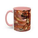 Warm Ember Staffy Stained Glass Style Mug