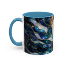 Moonlit Howl Wolf Stained Glass Style Mug