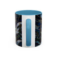 Moonlit Howl Wolf Stained Glass Style Mug
