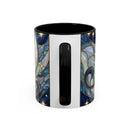 Sapphire Lion Stained Glass Style Mug