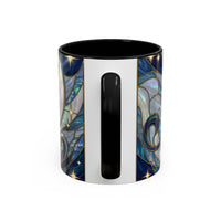 Sapphire Lion Stained Glass Style Mug