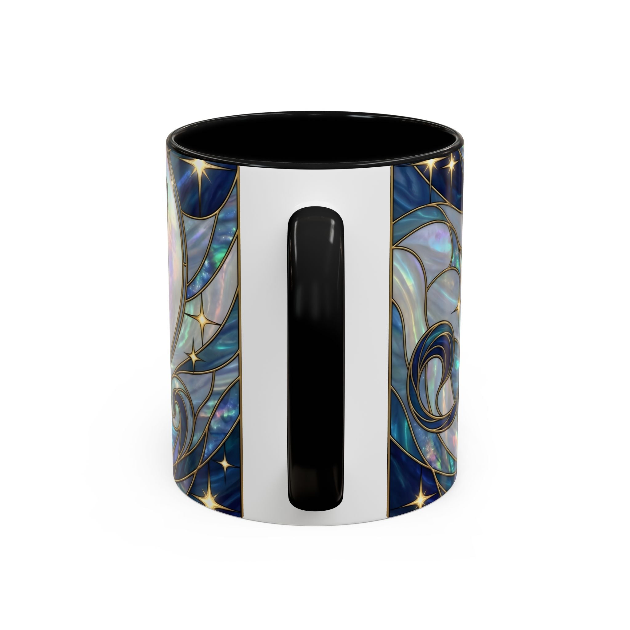 Sapphire Lion Stained Glass Style Mug