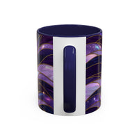 Amethyst Wolf Stained Glass Style Mug