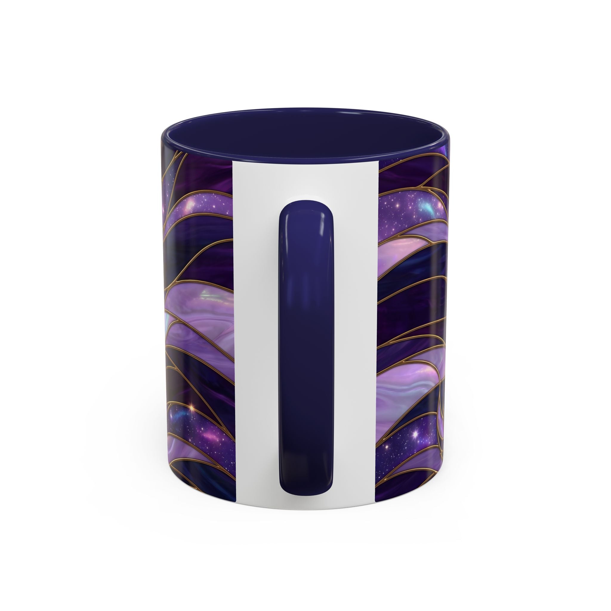 Amethyst Wolf Stained Glass Style Mug