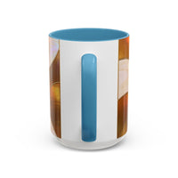 Rainbow Corgi Butt Stained Glass Style Mug