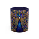 Celestial Peacock Stained Glass Style Mug