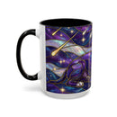 Cosmic Glow Staffy Stained Glass Style Mug