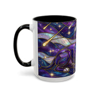 Cosmic Glow Staffy Stained Glass Style Mug