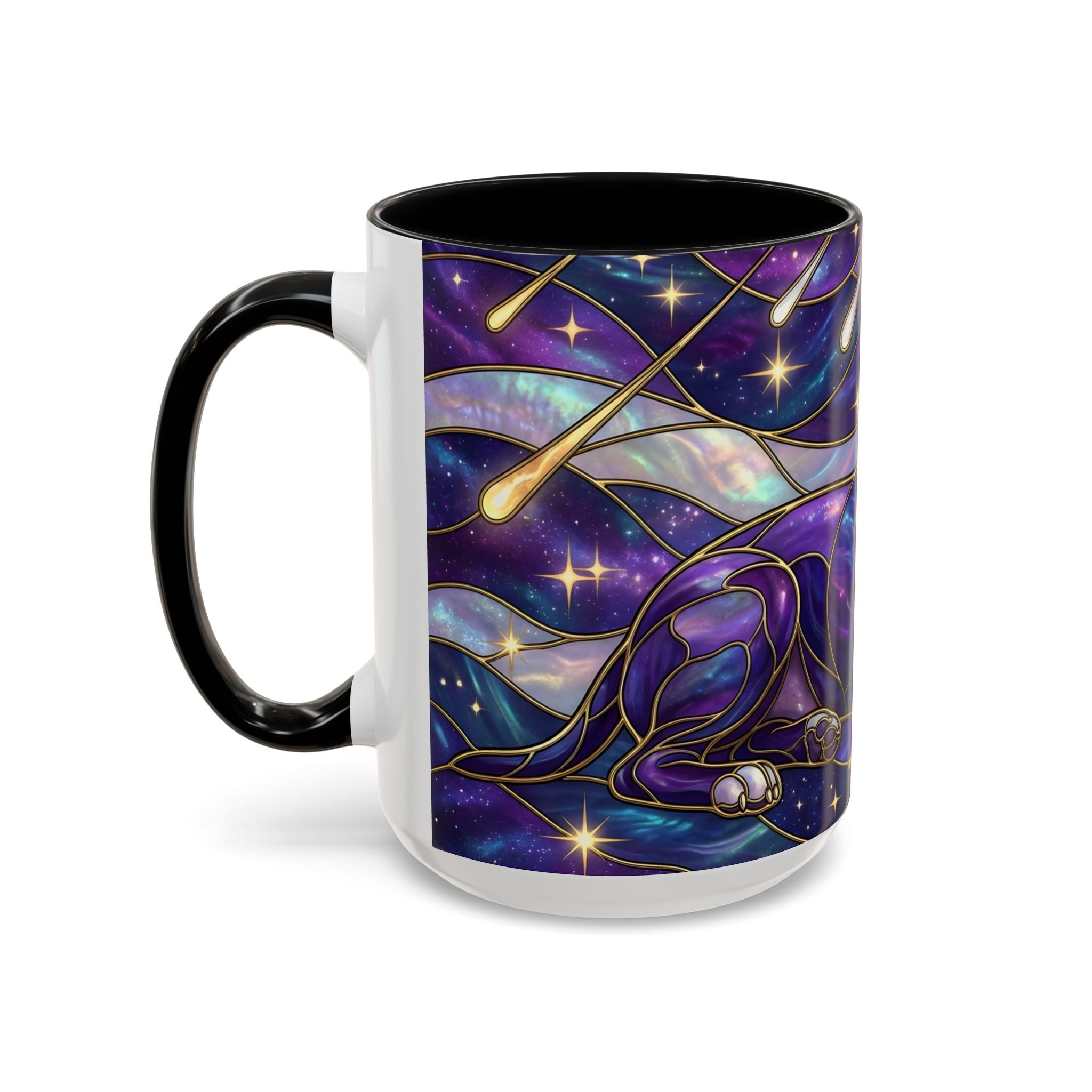 Cosmic Glow Staffy Stained Glass Style Mug