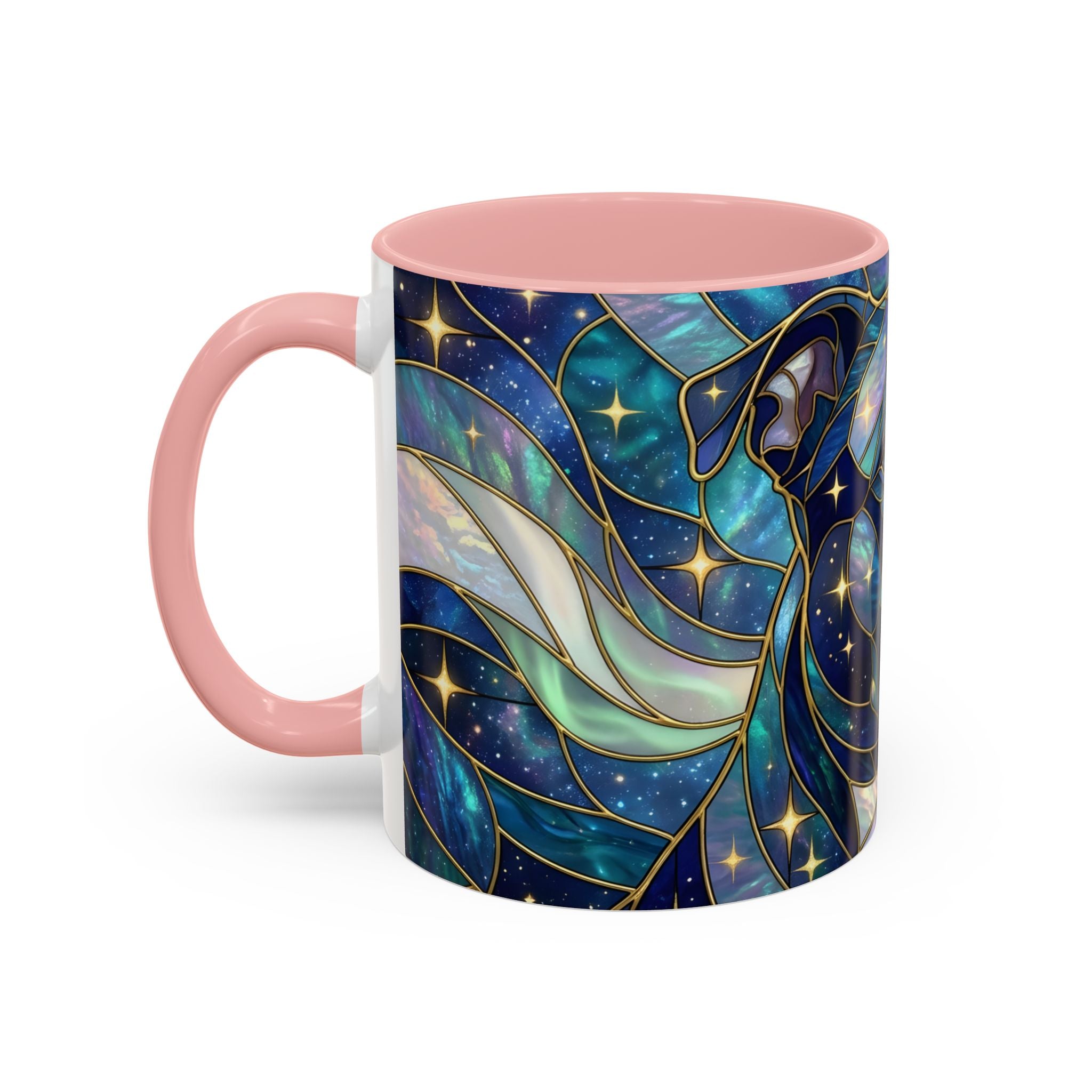 Celestial Staffy Stained Glass Style Mug