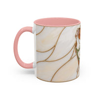 Custom Dog Portrait Stained Glass Style Mug