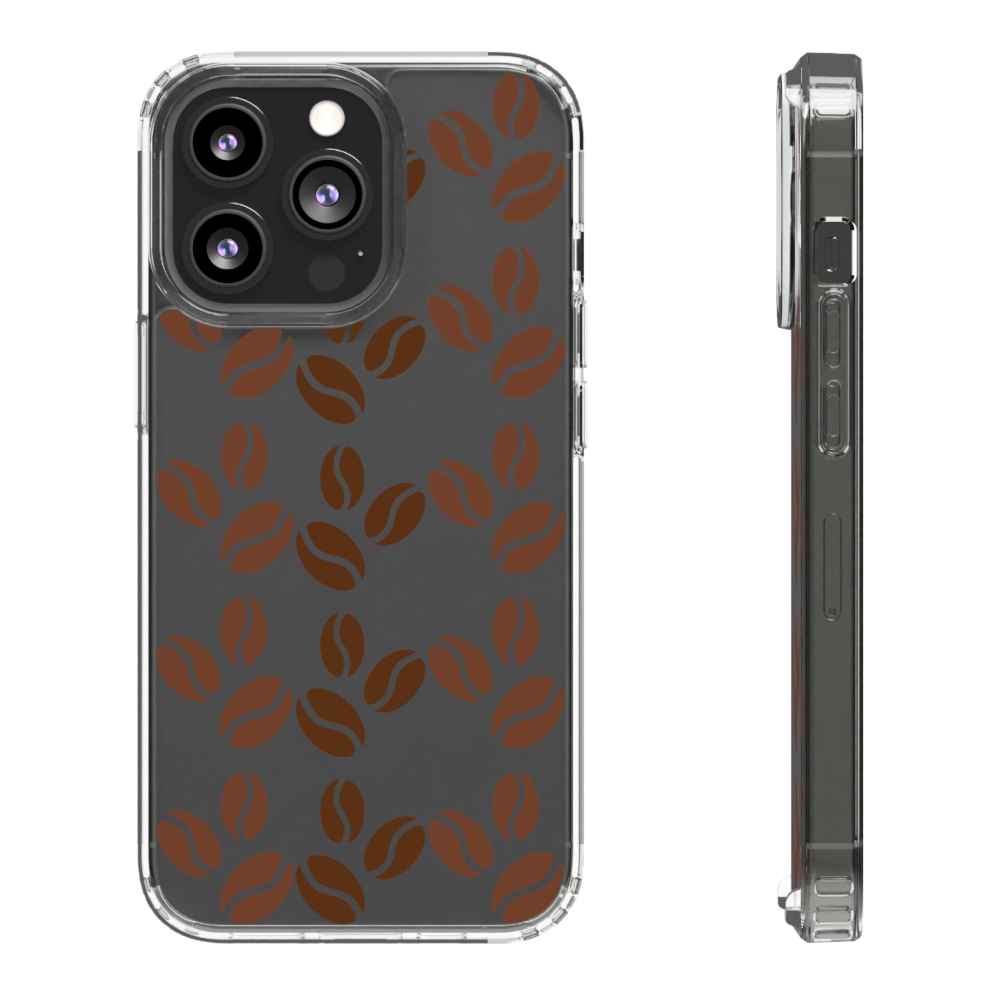 Coffee Beans Clear Phone Case