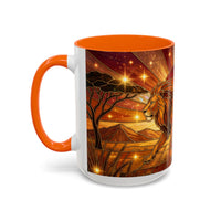Savannah Lion Stained Glass Style Mug