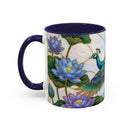 Flying Peacock Stained Glass Style Mug