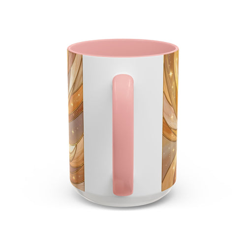 Golden Glow Fox Stained Glass Style Mug