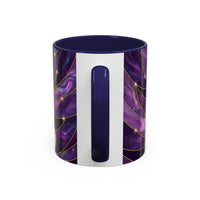 Amethyst Great Pyrenees Stained Glass Style Mug