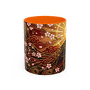 Sakura Peacock Stained Glass Style Mug