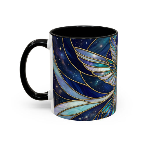 Sapphire Hummingbird Stained Glass Style Mug