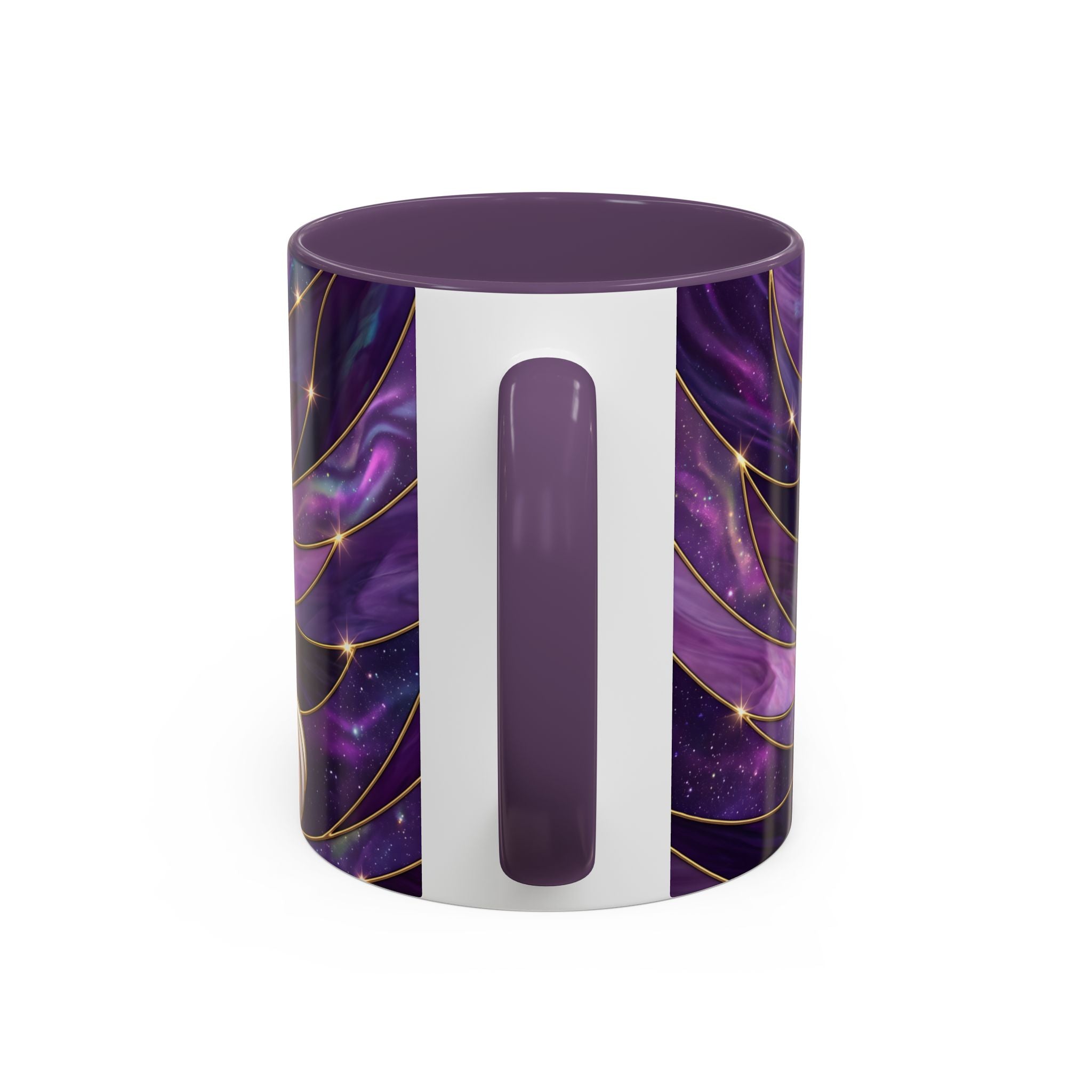 Amethyst Great Pyrenees Stained Glass Style Mug
