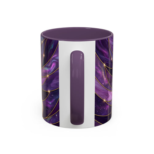 Amethyst Great Pyrenees Stained Glass Style Mug