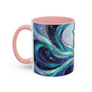 Aurora Wolf Stained Glass Style Mug