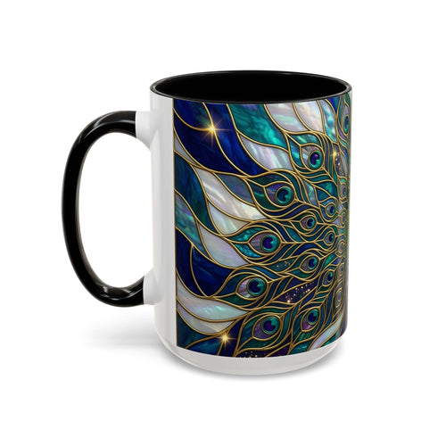 Peacock Stained Glass Style Mug