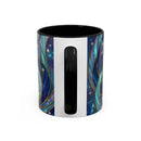 Blue Breeze Hummingbird Stained Glass Style Mug