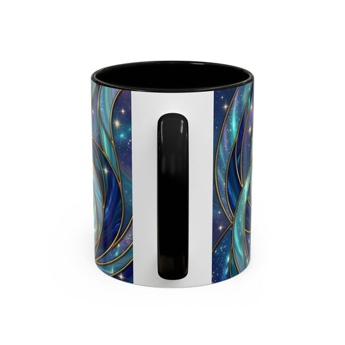 Blue Breeze Hummingbird Stained Glass Style Mug