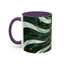 Jade Wolf Stained Glass Style Mug
