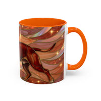 Warm Ember Staffy Stained Glass Style Mug